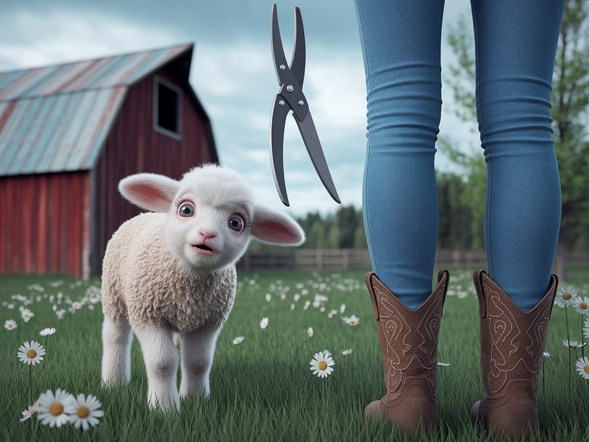 QUEST: Animal Expressions / Day 4 ~ Nervous Lamb #3