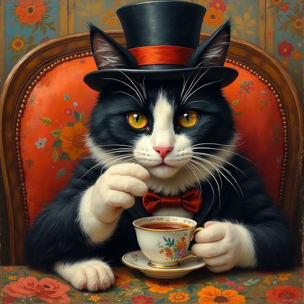 Naughty...get your foot off the table...