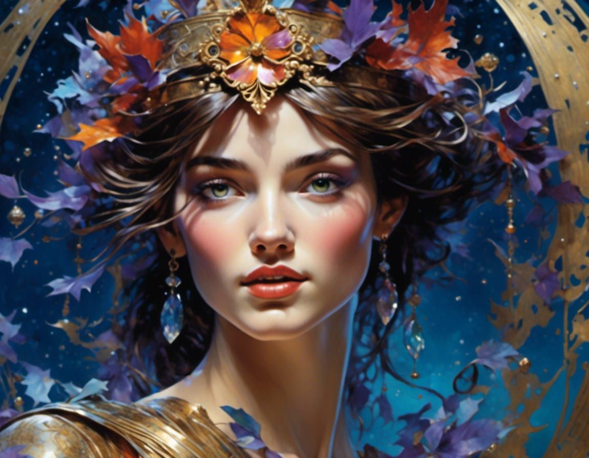 Holographic 3D Woman in Pop-Up Craft Style