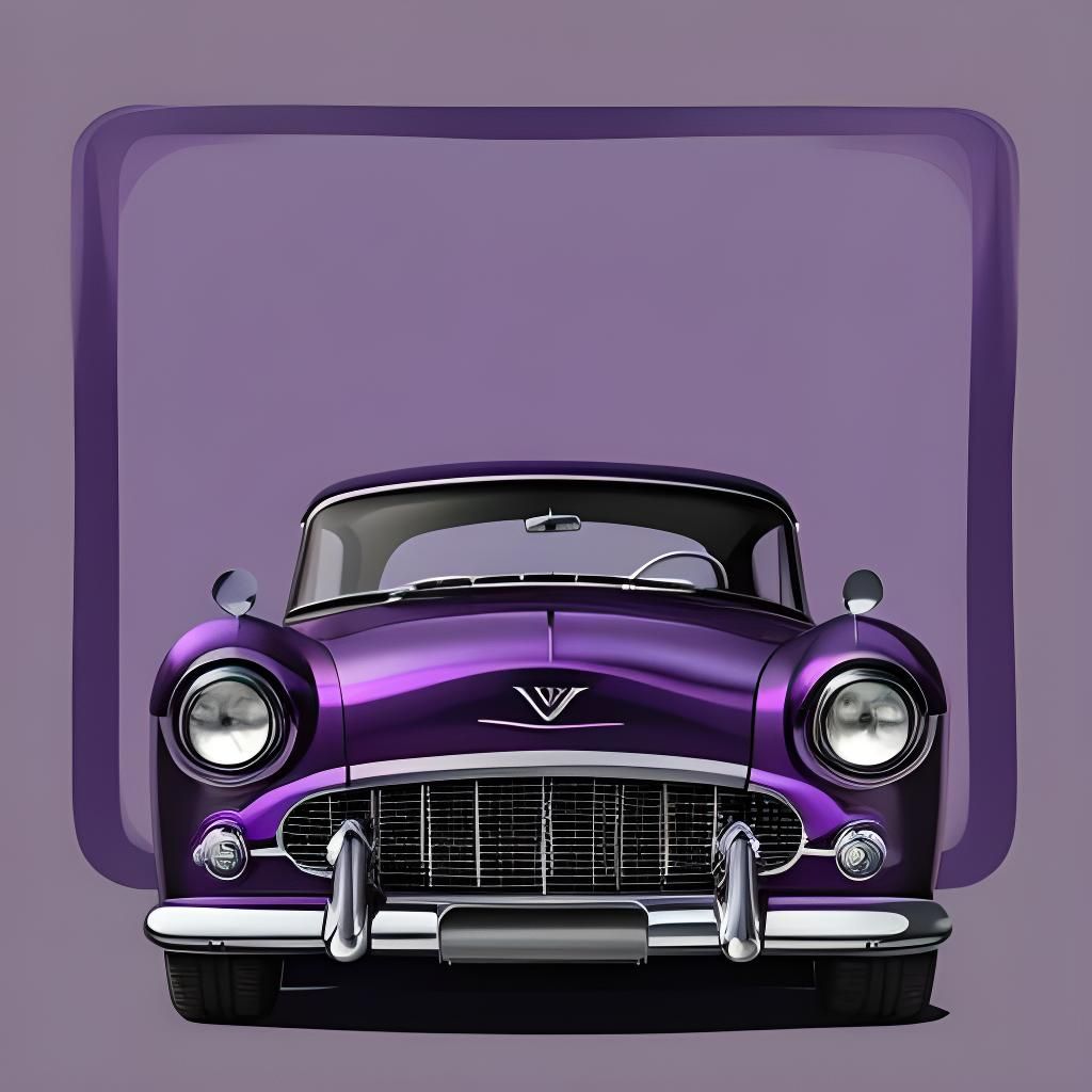 1956 V8 Hotrod in Abstract Vector Art