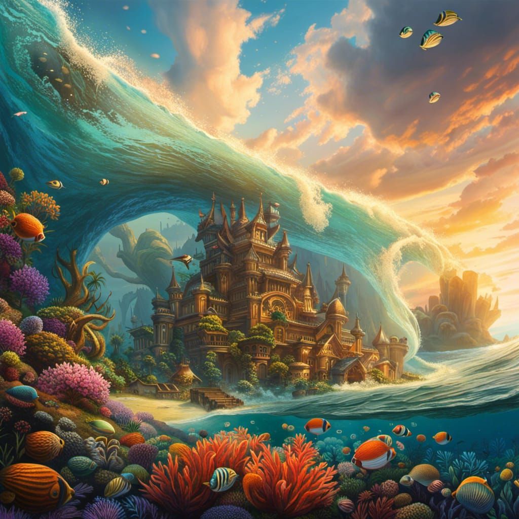 Atlantis: A Shimmering Underwater Metropolis