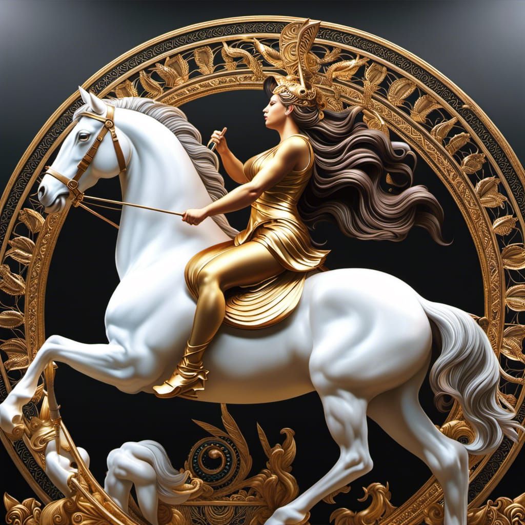 Artemis as Voluptuous Centaur in Greek Mythology