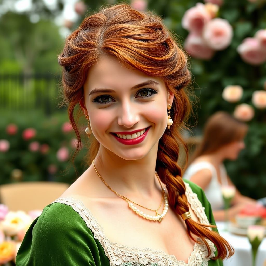 Duchess in 18th Century Paris Garden