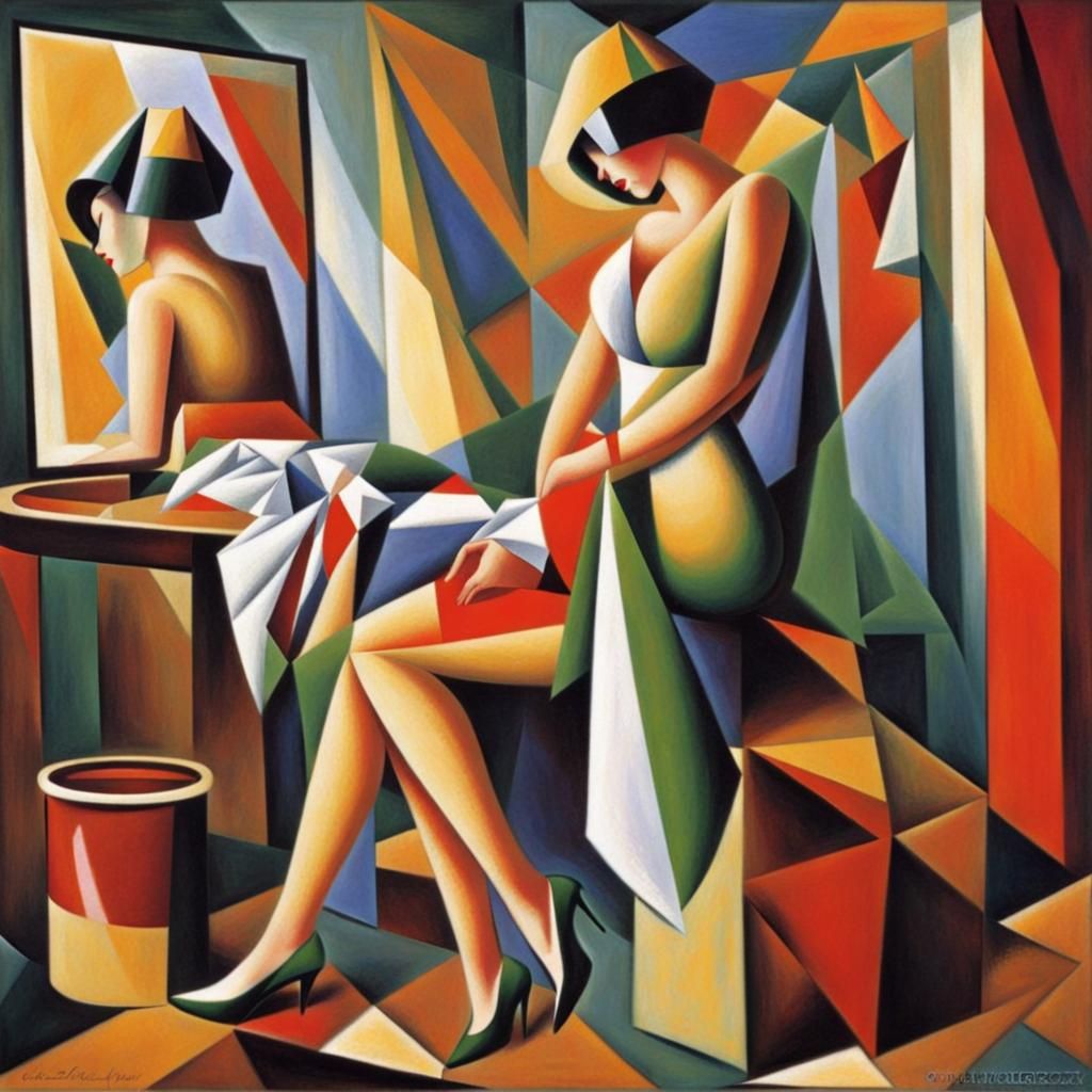 Abstract Cubist Laundry in Euclidean Geometry