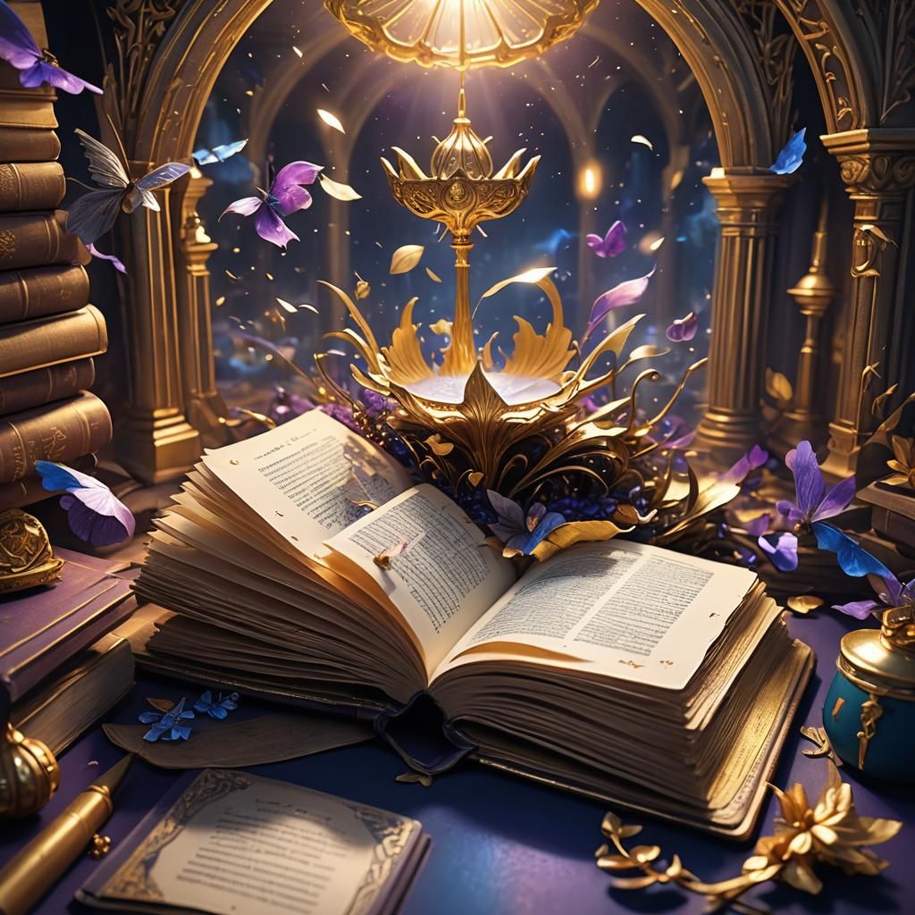 Miniature Worlds in an Open Book: Fantasy Art
