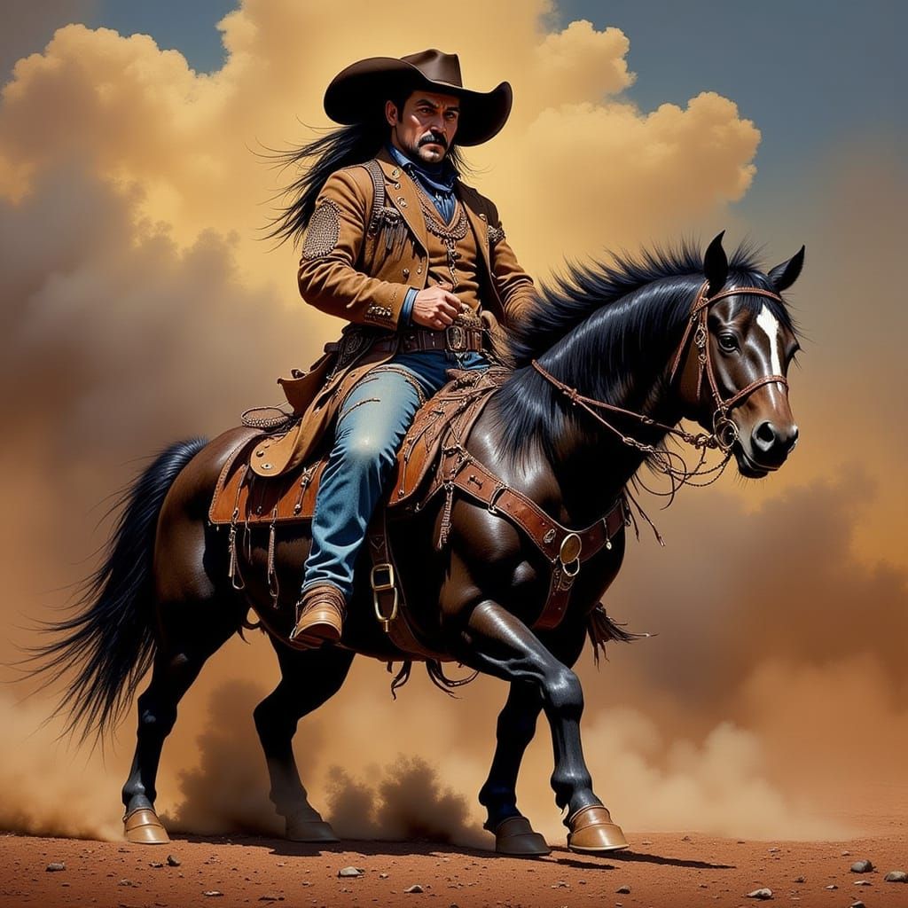 Rhinestone Cowboy in Old West Style