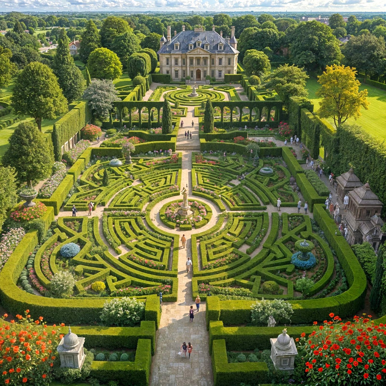 Elegant Grand Estate Garden Party