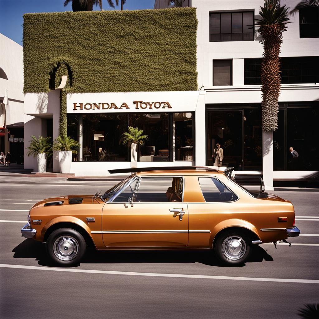 1970s Corolla Sedan on Rodeo Drive, Los Angeles