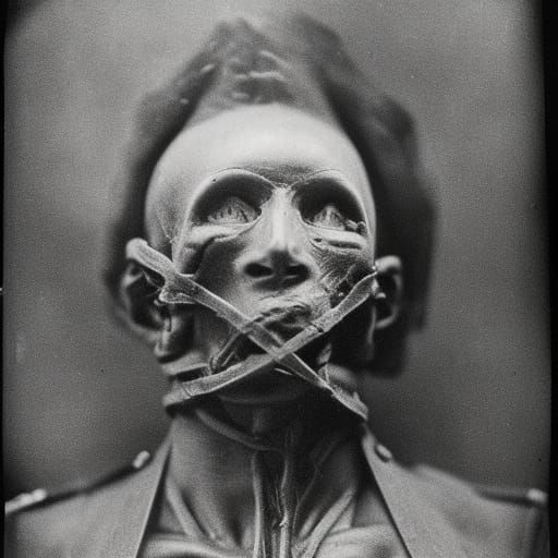 Hyperrealistic Photo of WWI Torture Victim