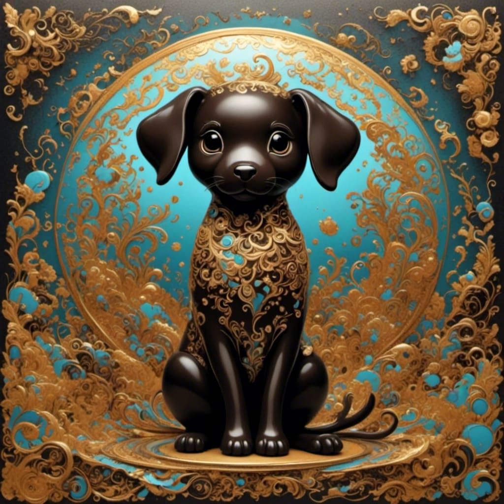 Enamel Art Portrait of a Figure