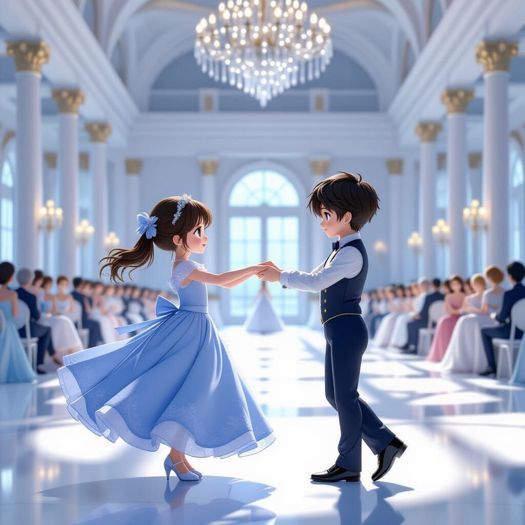 Ballroom Dance in 3D Anime Style