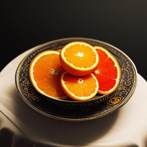Hyperrealistic Orange Fruit in High Definition