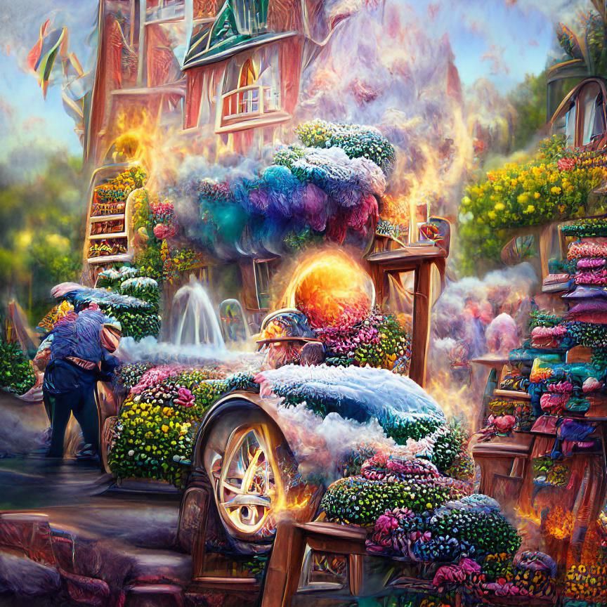 Breaking Thermodynamics: Detailed Colorful Painting