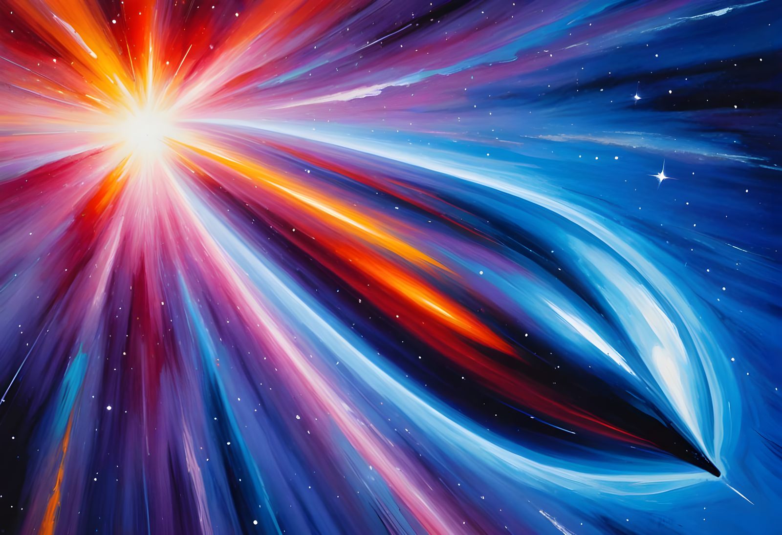 Vibrant, Miraculous, Cyberpunk Conical Cylinder in a Deep Vo...