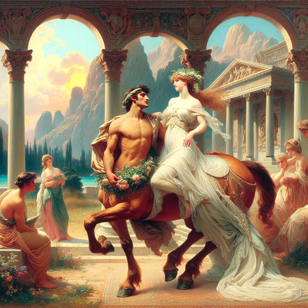 Chiron and his bride