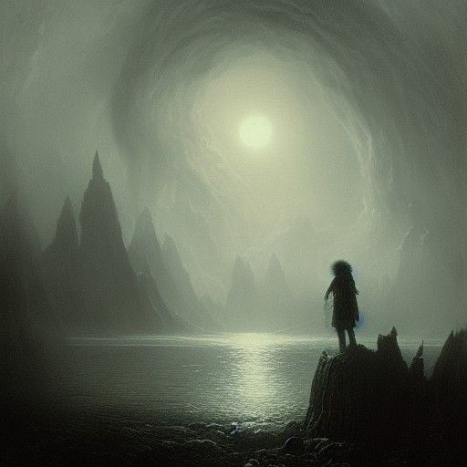 Haunting Landscape in Doré Style