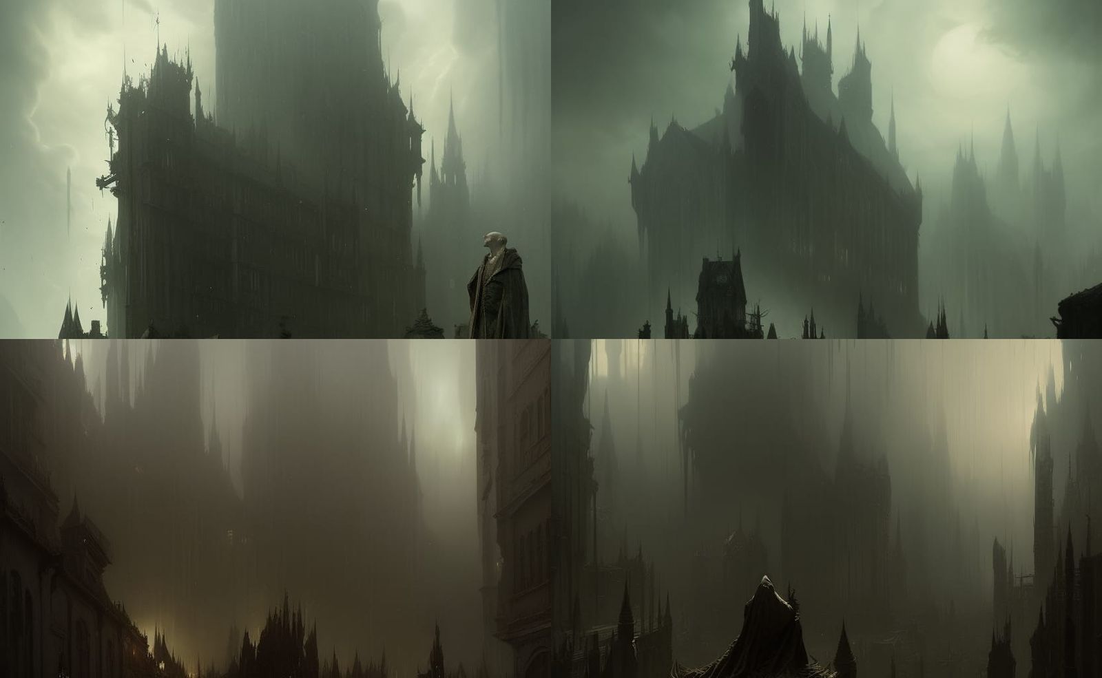 Sinister Nosferatu Portrait in Dark Fantasy Style