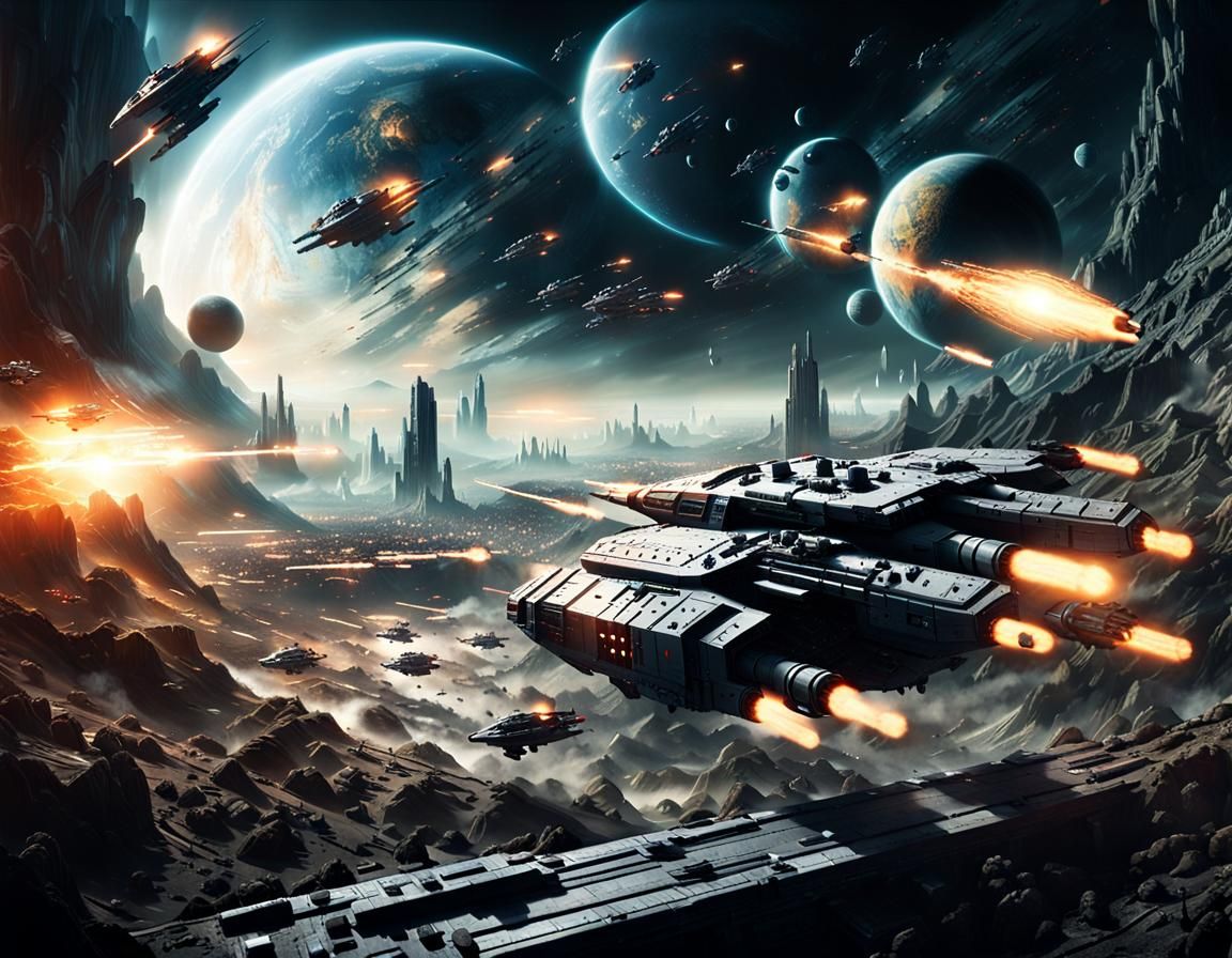 Apocalyptic Space Battle: Rise of the Machines