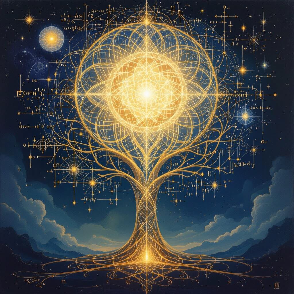 Kether, Crown of Life, Metaphysical Surrealist Art