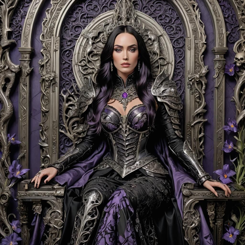 Gothic Aristocrat with Dragon in Dark Fantasy Style