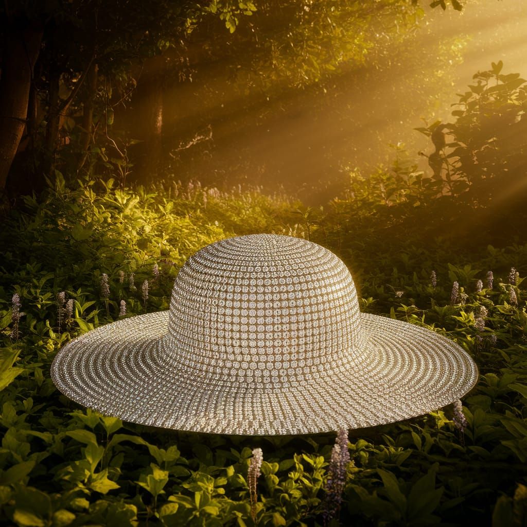 Diamond Casket Radiates Glory in Sunlit Forest