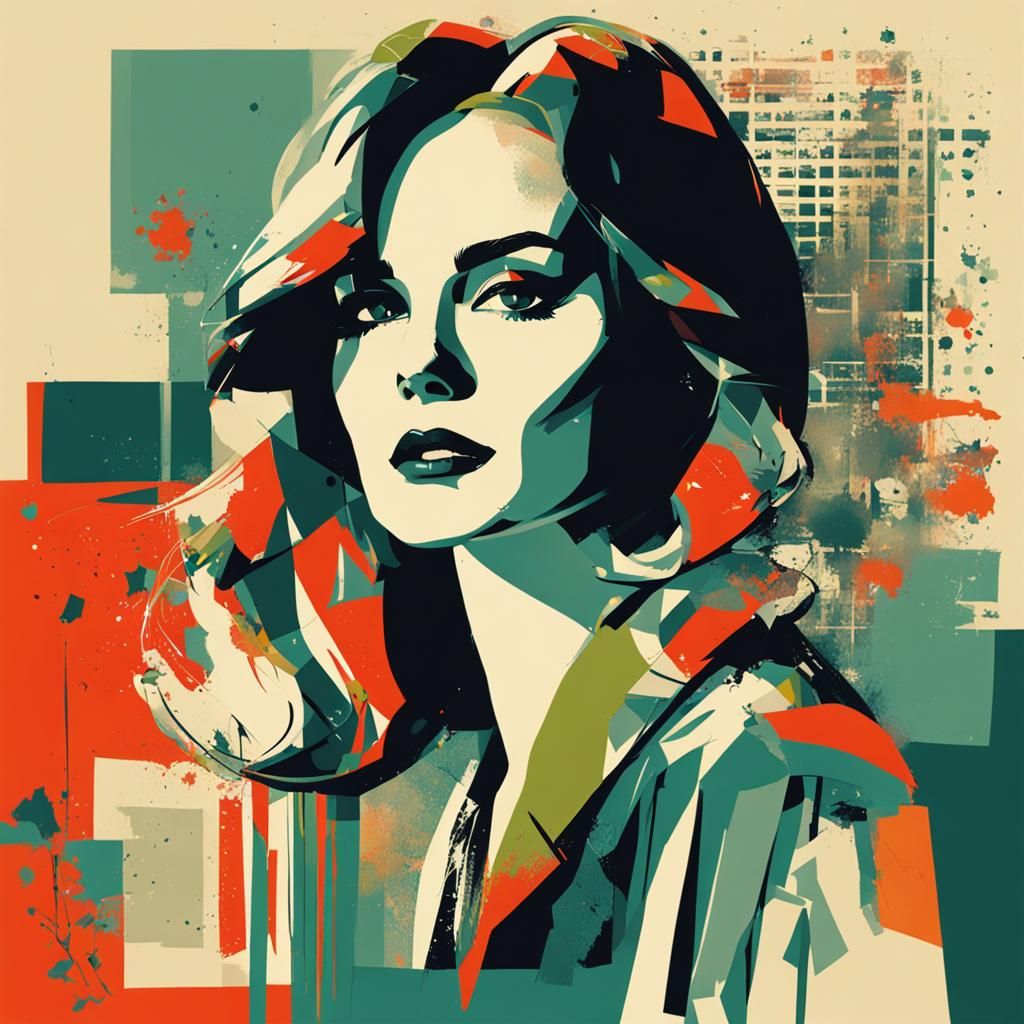 Portrait in Style of Wolfgang Weingart