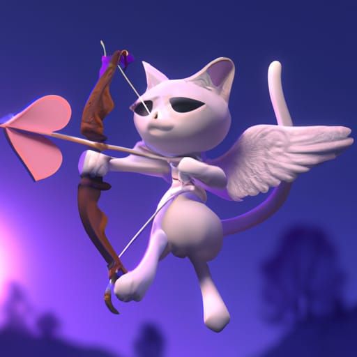 Lazy Cat Cupid