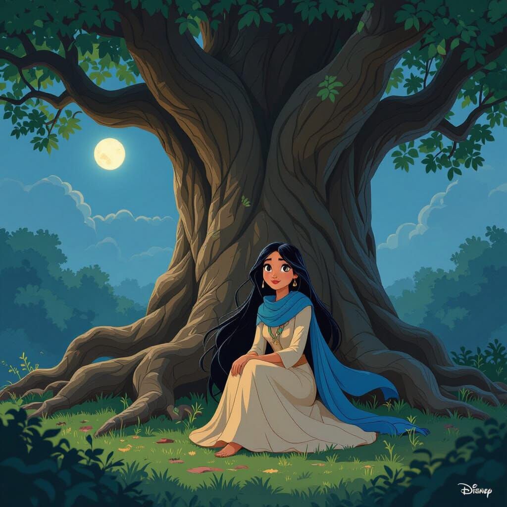 Salma by Ancient Tree in 3D Disney Pixar Style