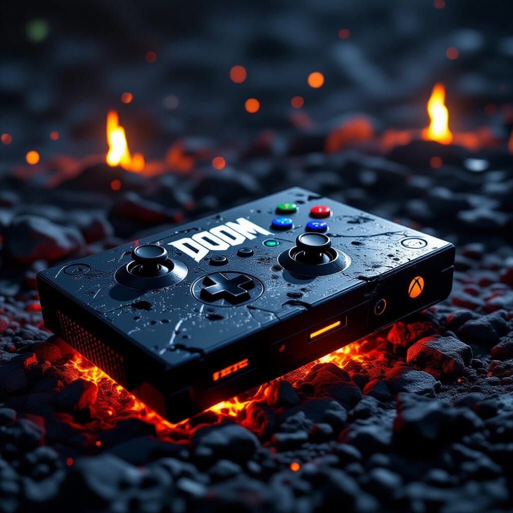 Xbox Game Cover Art in a Gritty, Dark Style