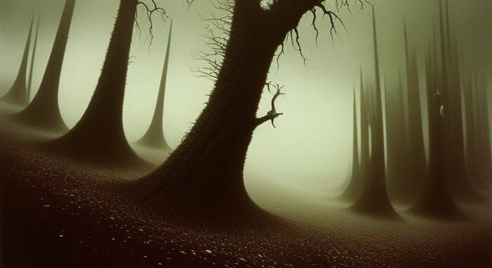 Eerie Landscape in Sinister Style