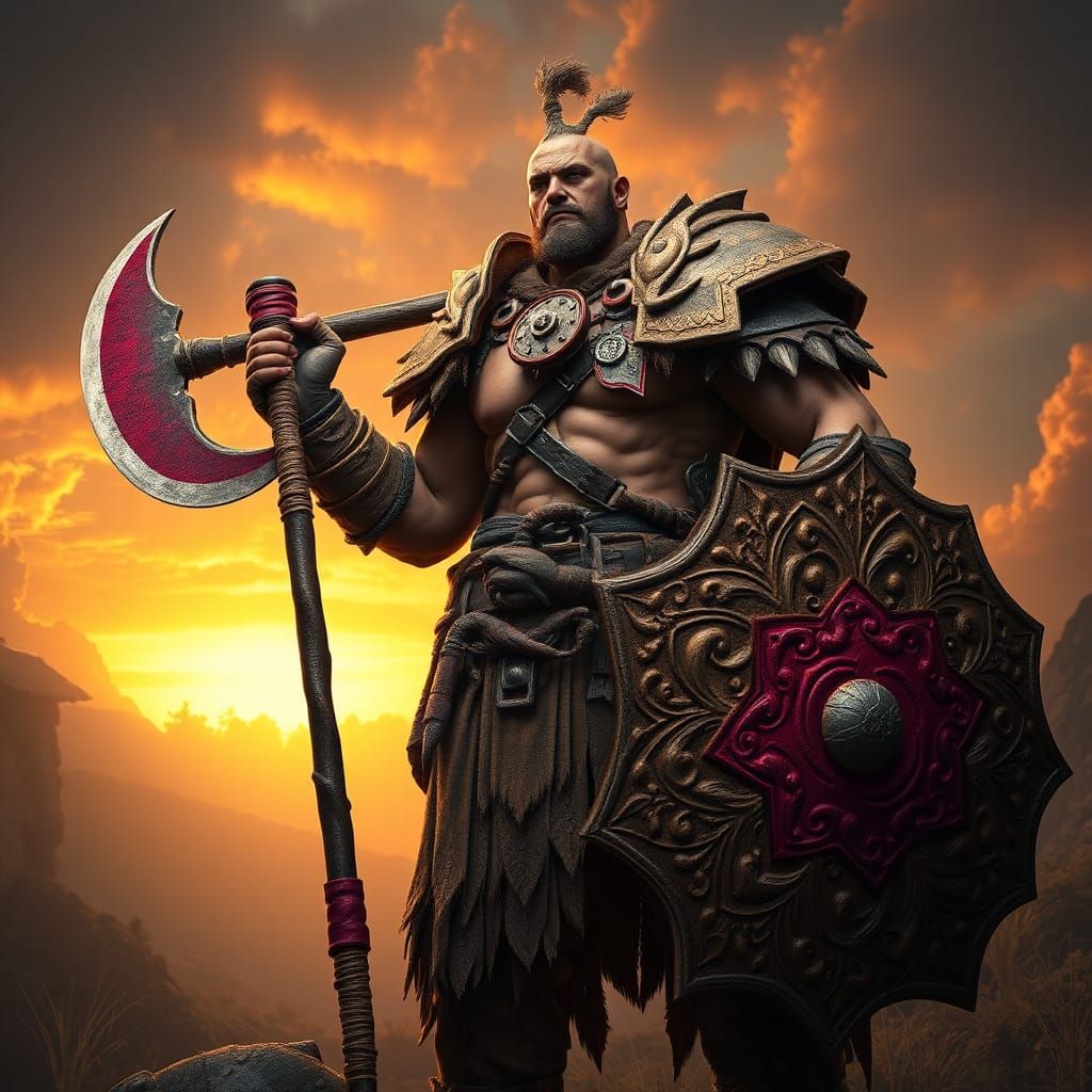 Beetroot Warrior in Earthy Armor