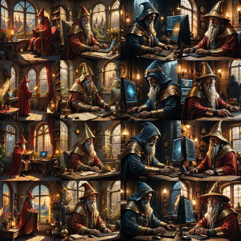 Mystical Linux Sage in Morning Light