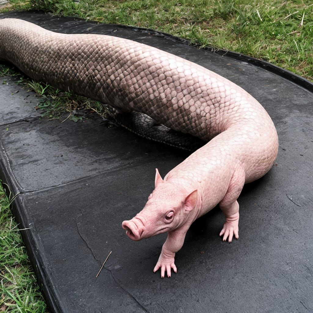 Surreal Grotesque Composition of Distorted Elements