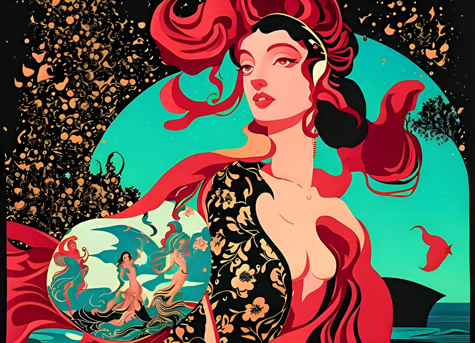 Birth of Venus: Hyperdetailed Explosion of Beauty