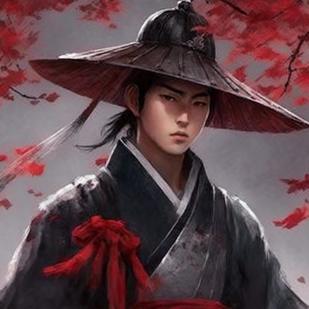 Samurai Warrior in Autumn, Anime Key Visual