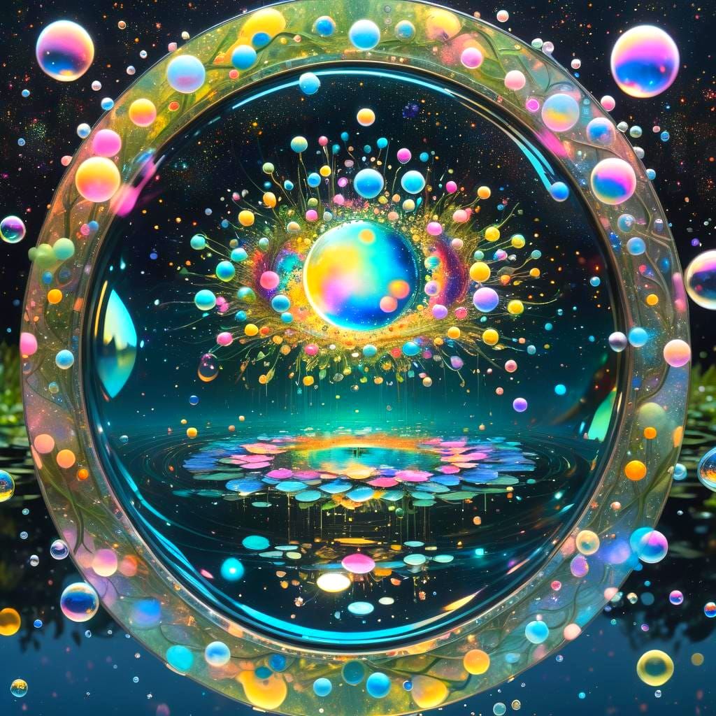 Cosmic Infinity Mirror with Psychedelic Reflections