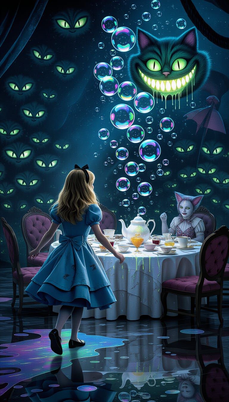 Dark Surreal Alice in Wonderland Movie Poster