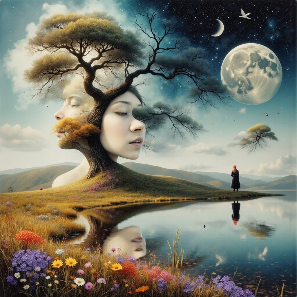 Surreal Optical Illusion of Infinite Skies