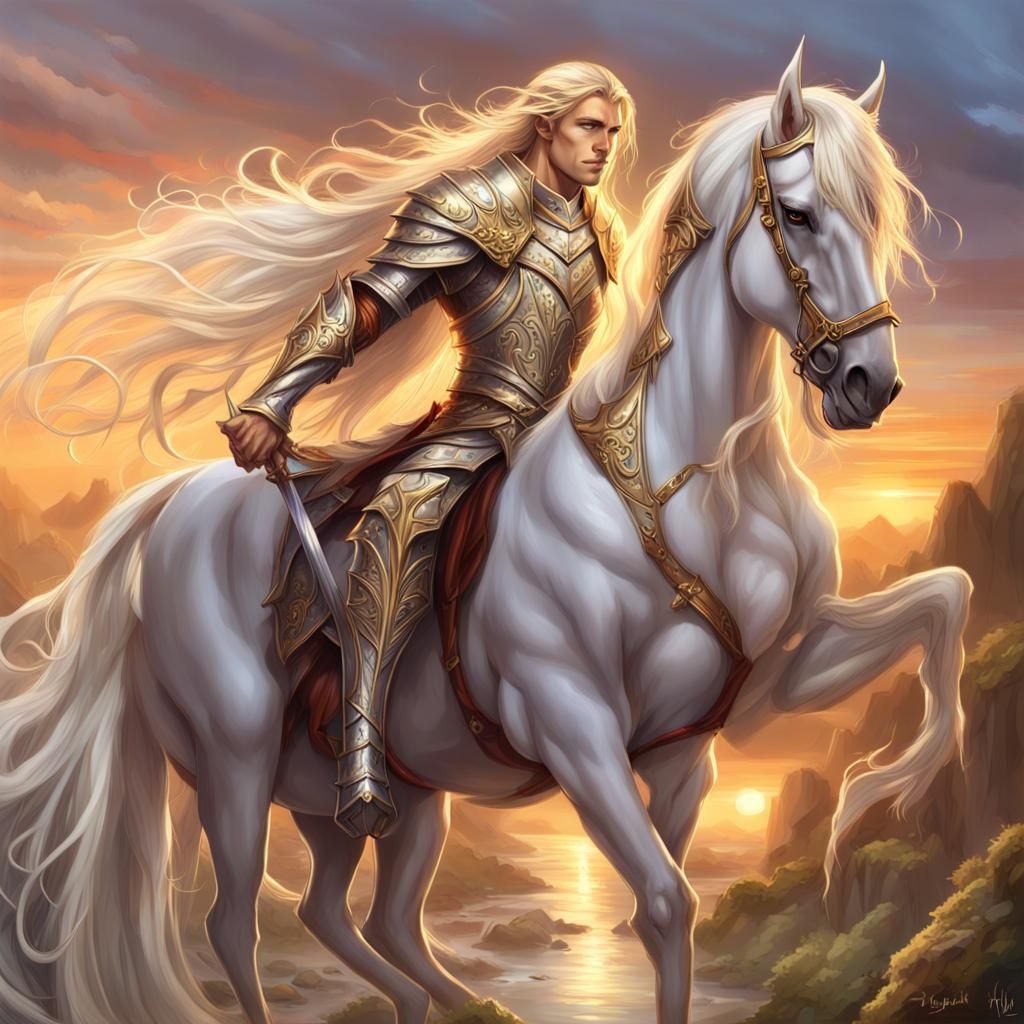 Glorfindel on his white horse