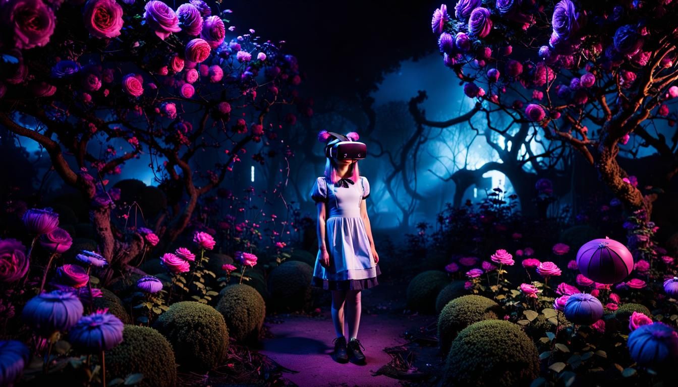Alice in VR Wonderland: Cinematic Candlelit Portrait