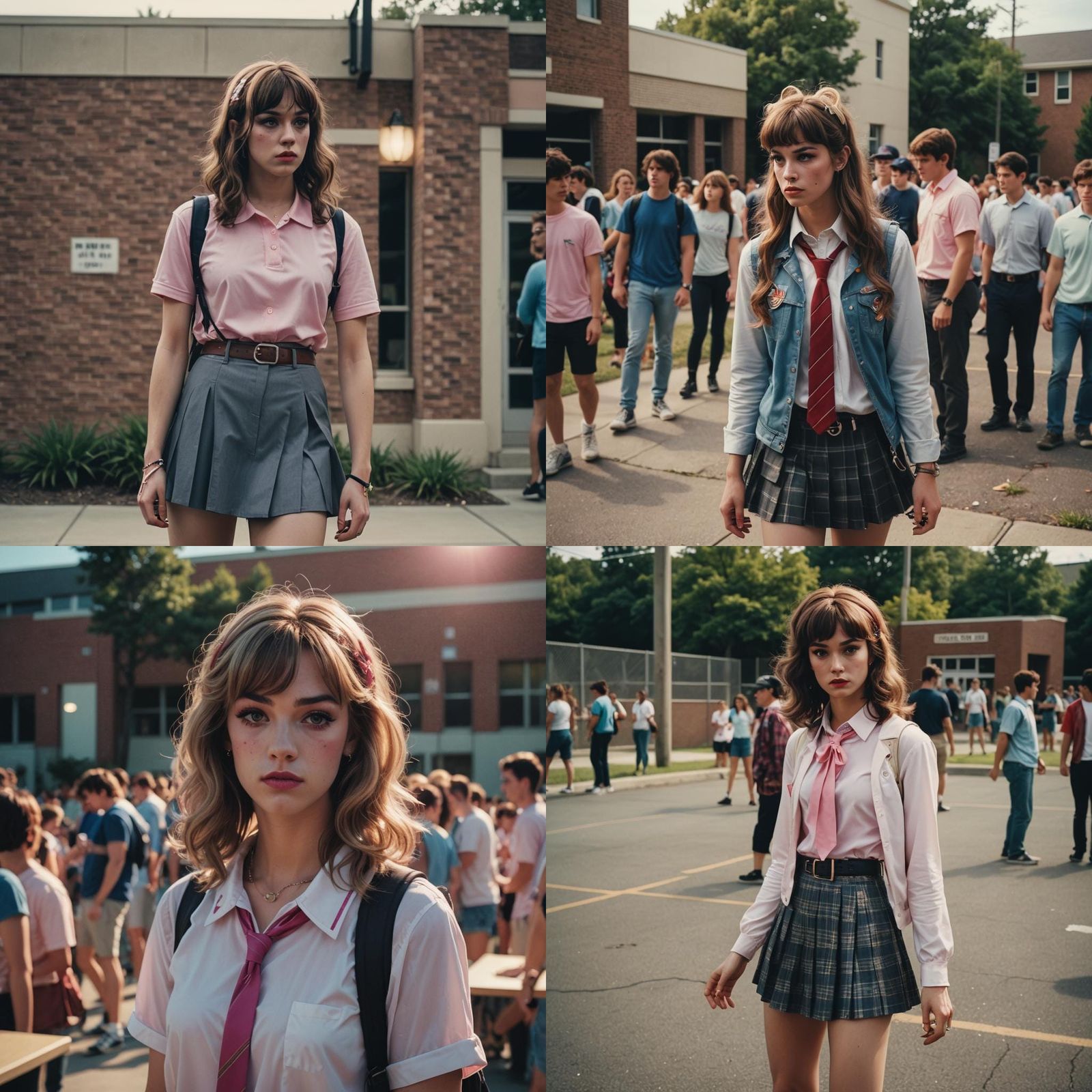 Cinematic Image of High School Bully in Drag