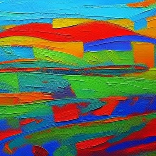 Expressionist Fractal Logic in Impasto Oil Painting