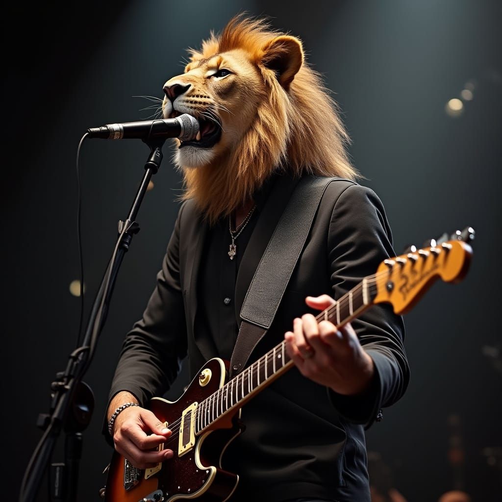 Lion Rock Star Performing On Stage