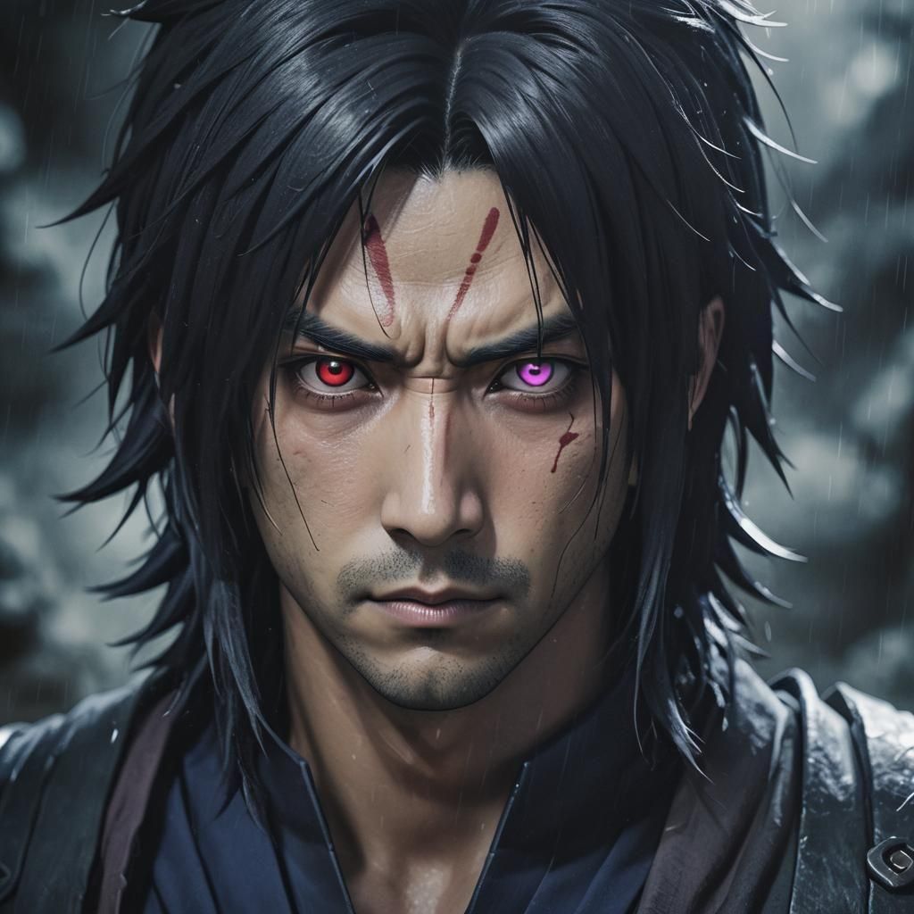 Sasuke Uchiha close up