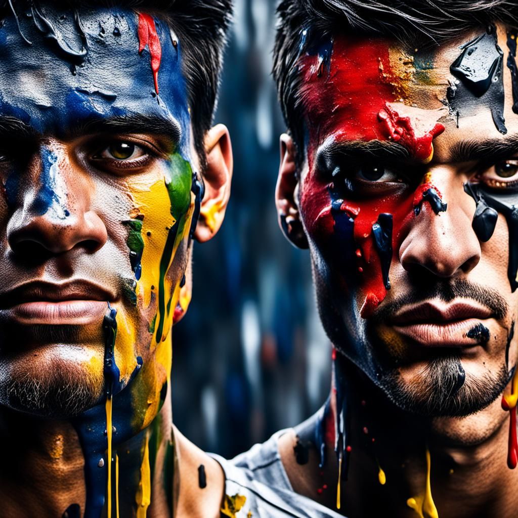 Painted Faces: A Hyperrealistic 3D Rendering