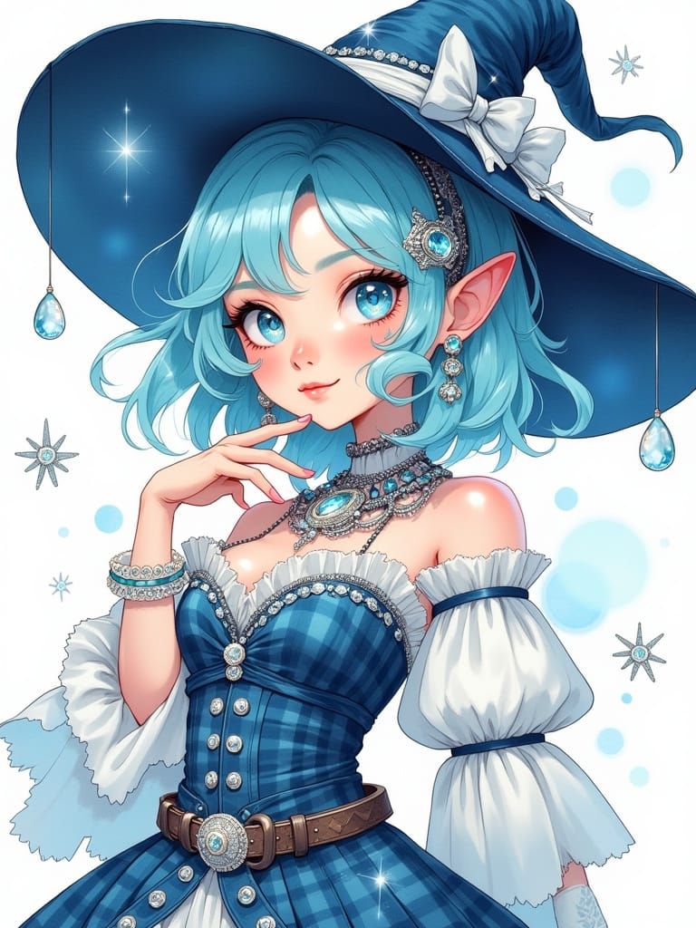 Gingham Blue