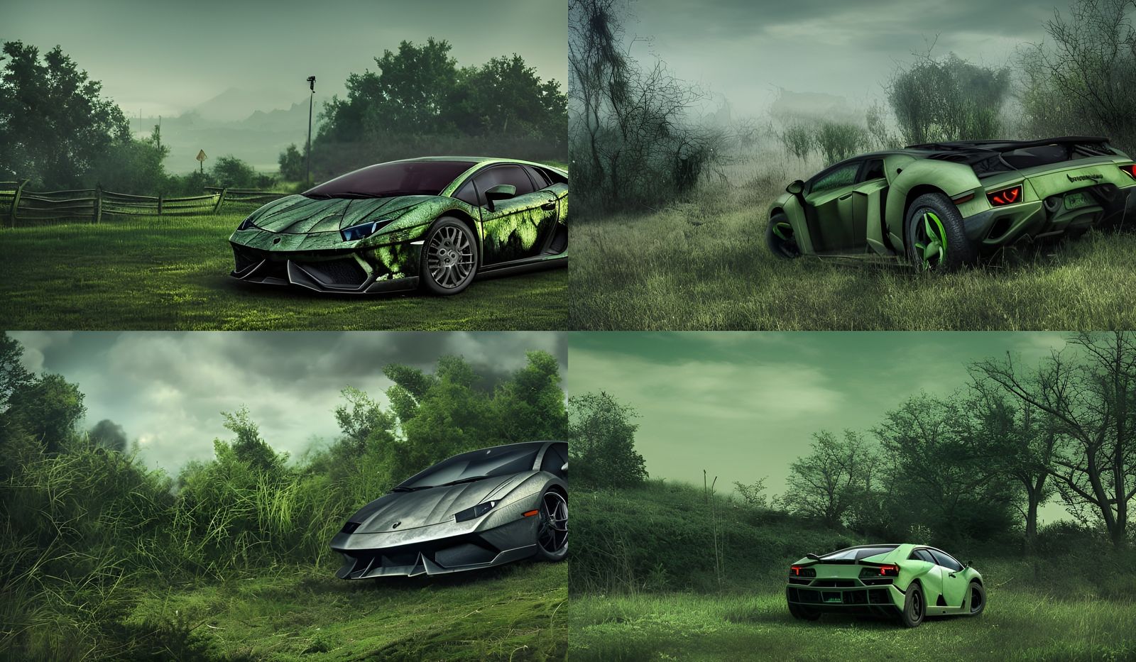 lambo in a post-apocalyptic world