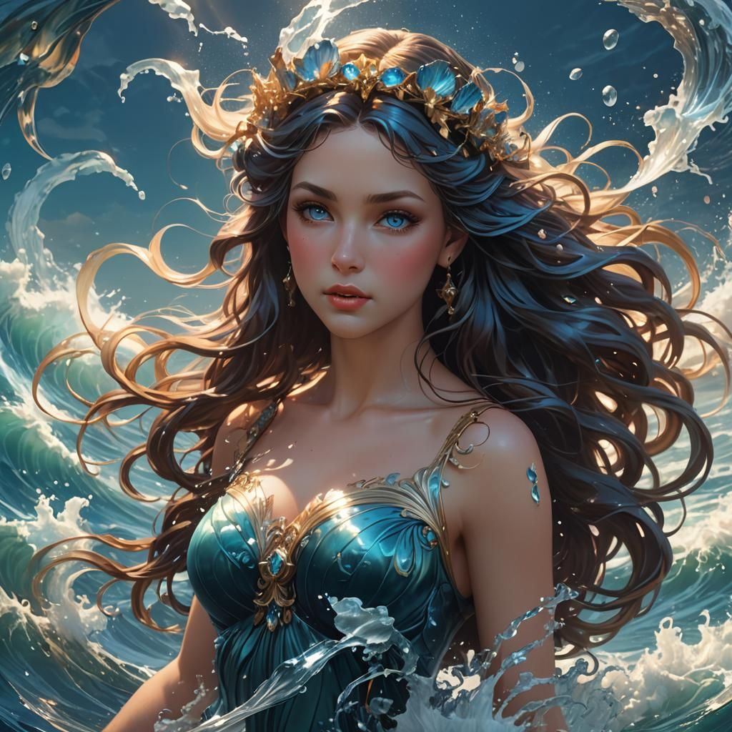 Ocean Nymph in Dynamic Lighting