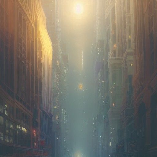 Ethereal City of Light: Digital Concept Art