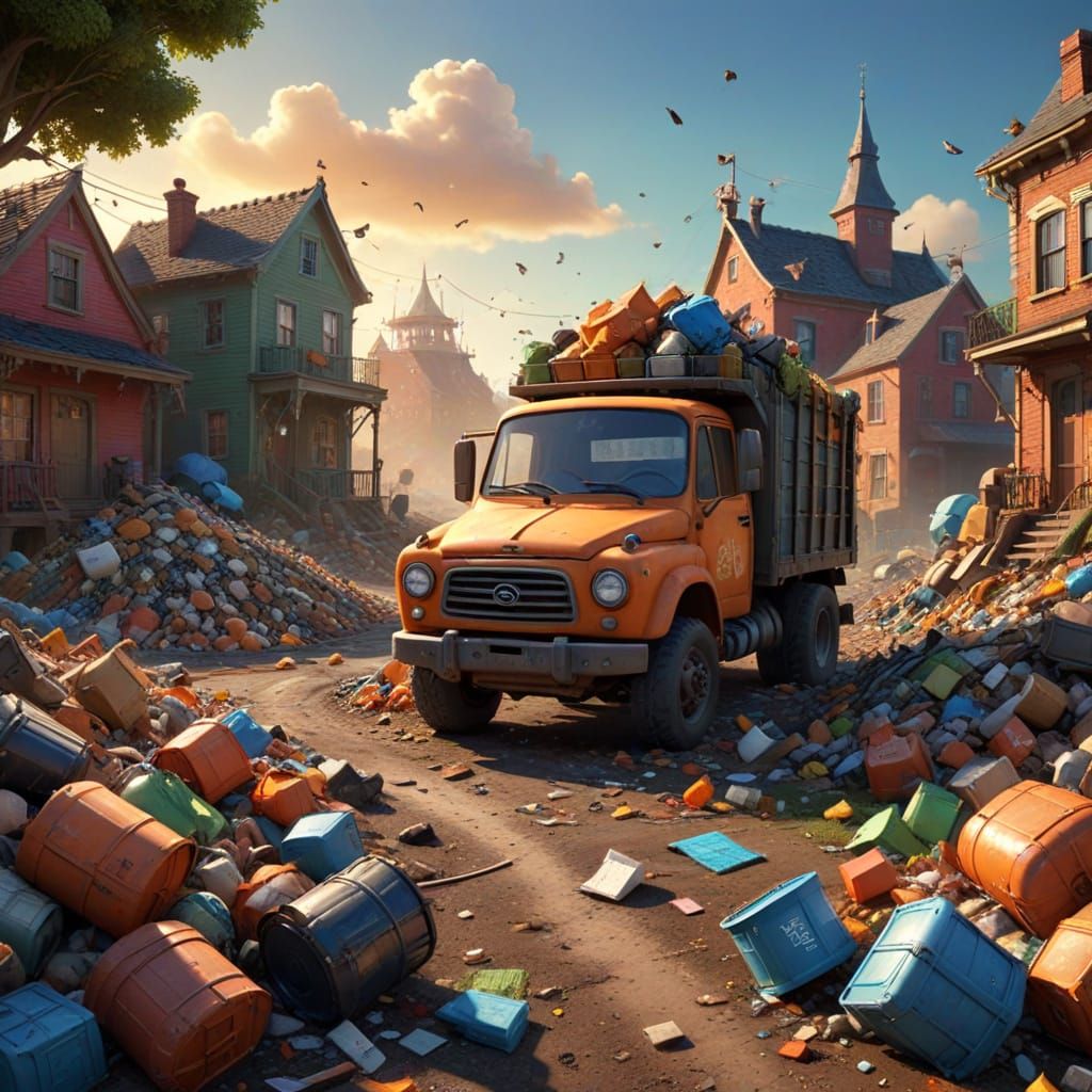 Vibrant Field of Whimsy in Pixar Style